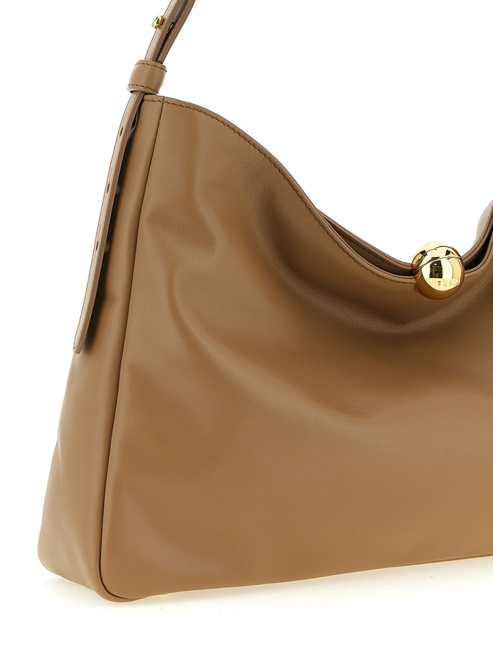 Furla Furla Sfera Soft Shoulder Bags - Beige | d3d4fb2f09ad907bb6e7ab7dcdf5c541d2524dfb