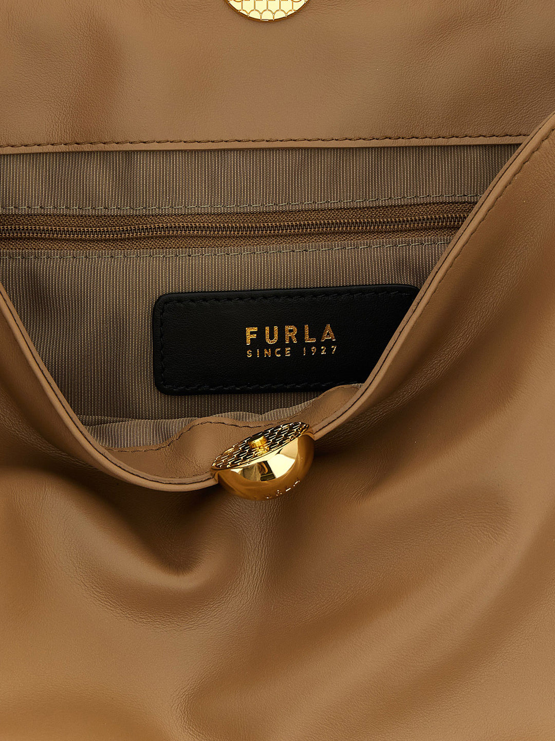 Furla Furla Sfera Soft Shoulder Bags - Beige | 3aa34cea10a65199fb6329223e26ae09012cde6f