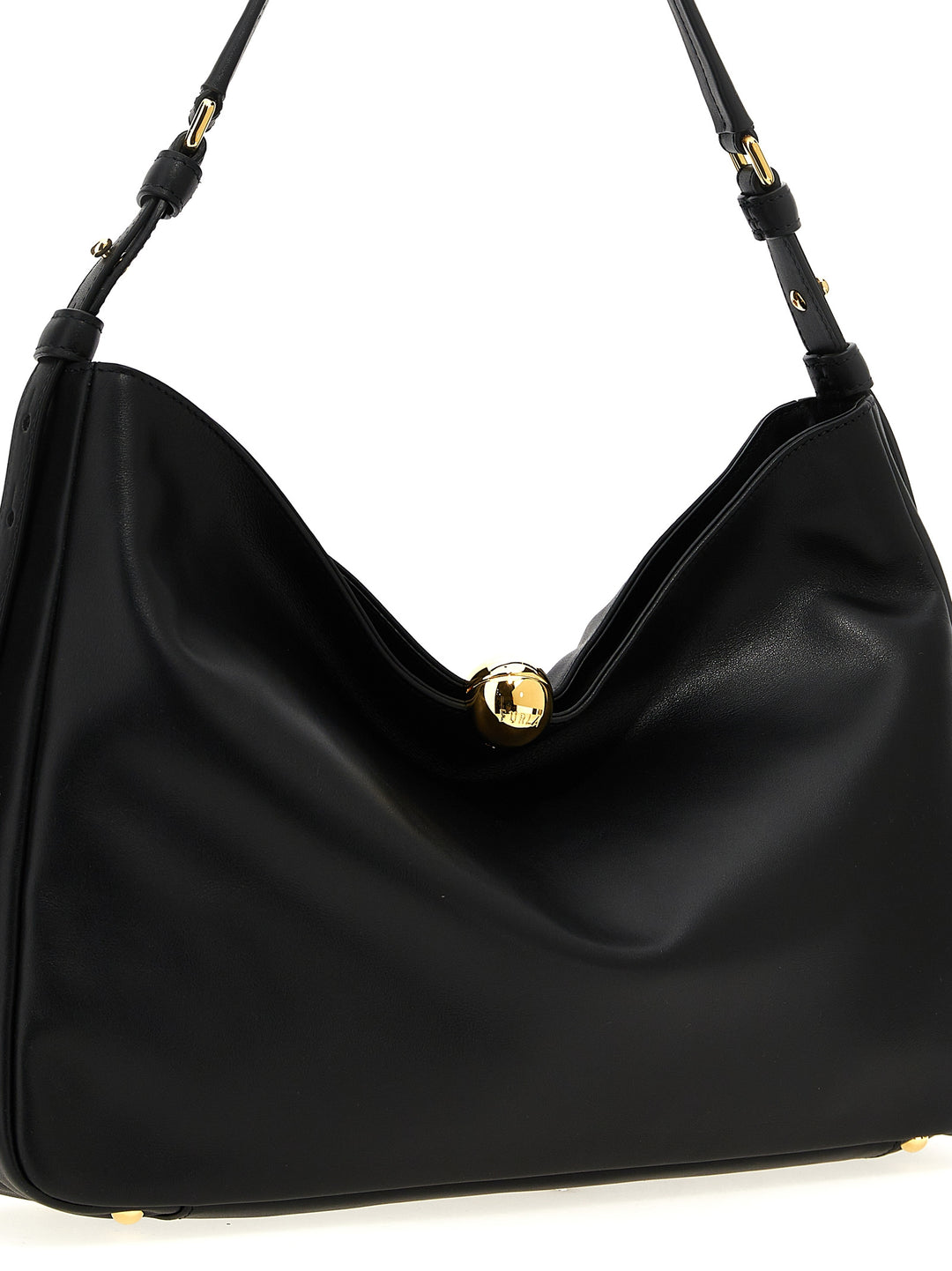 Furla Furla Sfera Soft L Shoulder Bags - Black | ba0026e0b90331b8c59886dc55ba46d4462414ca