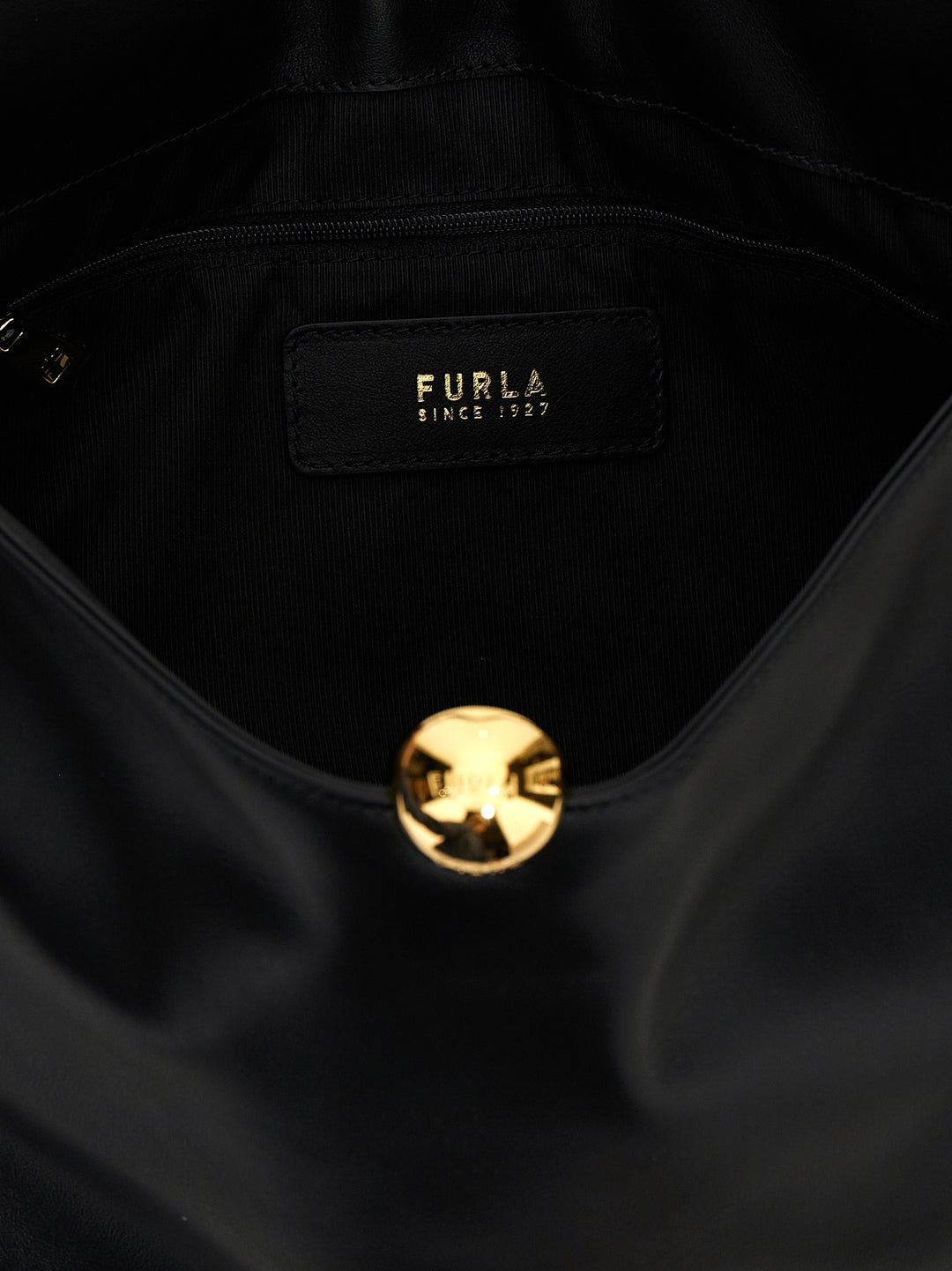 Furla Furla Sfera Soft L Shoulder Bags - Black | a0236490ce7d80690c48079e70d705ba680d7f28