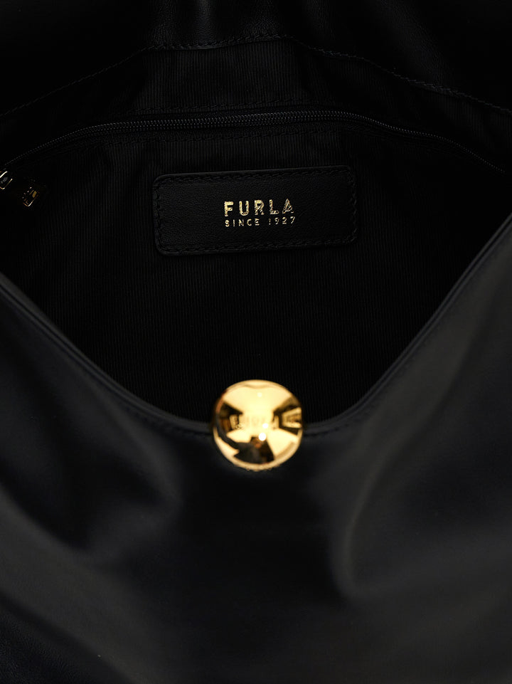 Furla Furla Sfera Soft L Shoulder Bags - Black | a0236490ce7d80690c48079e70d705ba680d7f28