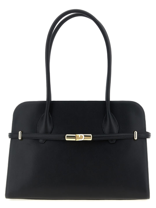 Furla Goccia Dome L Shoulder Bags Black