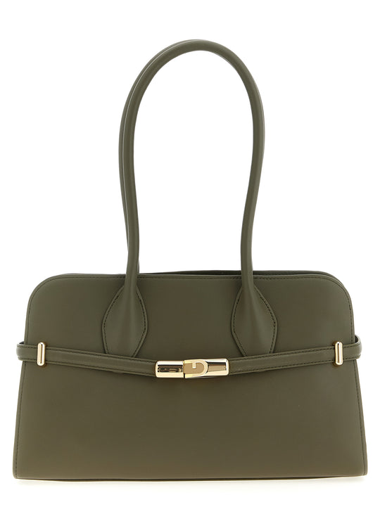 Furla Goccia Dome M Shoulder Bags Green