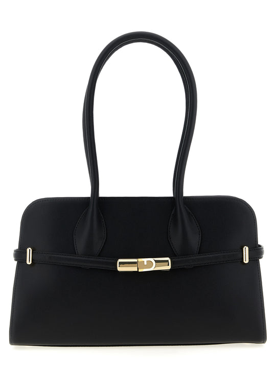 Furla Goccia Dome M Shoulder Bags Black