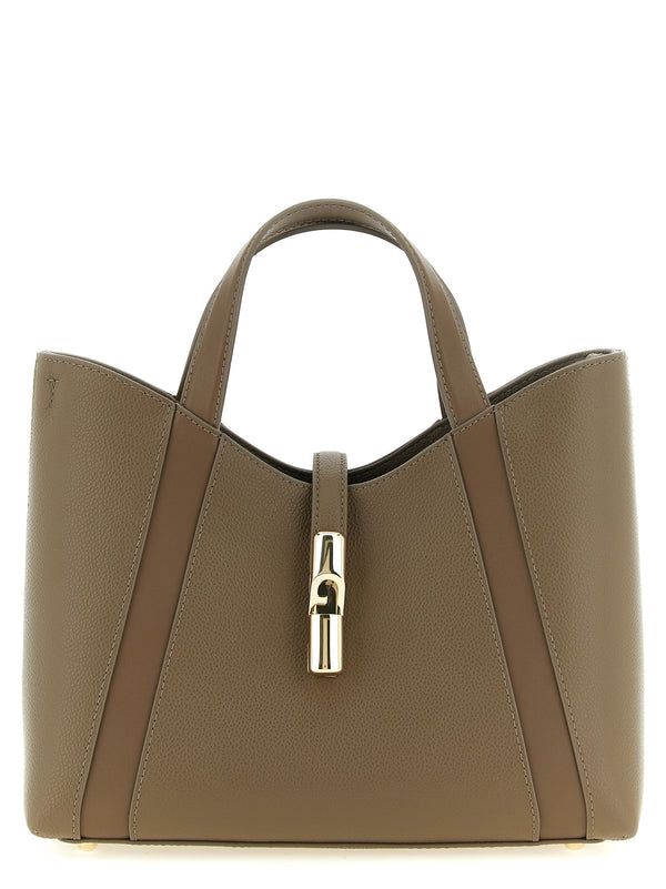 Furla Goccia S Tote Bag Gray
