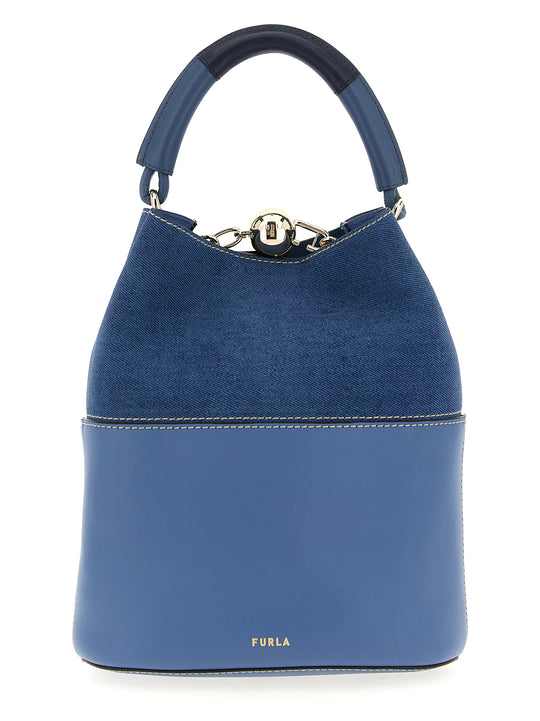 Furla Sfera S Hand Bags Light Blue