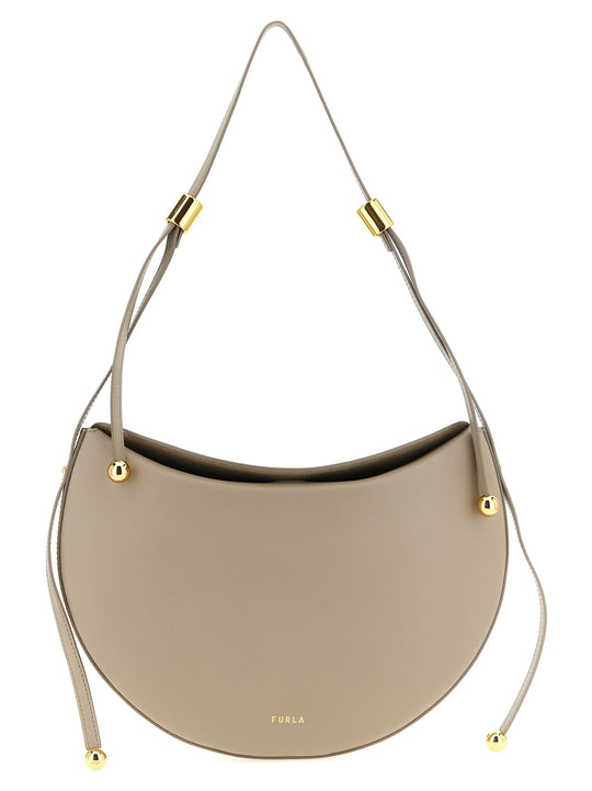 Furla Moonstone Shoulder Bags Beige