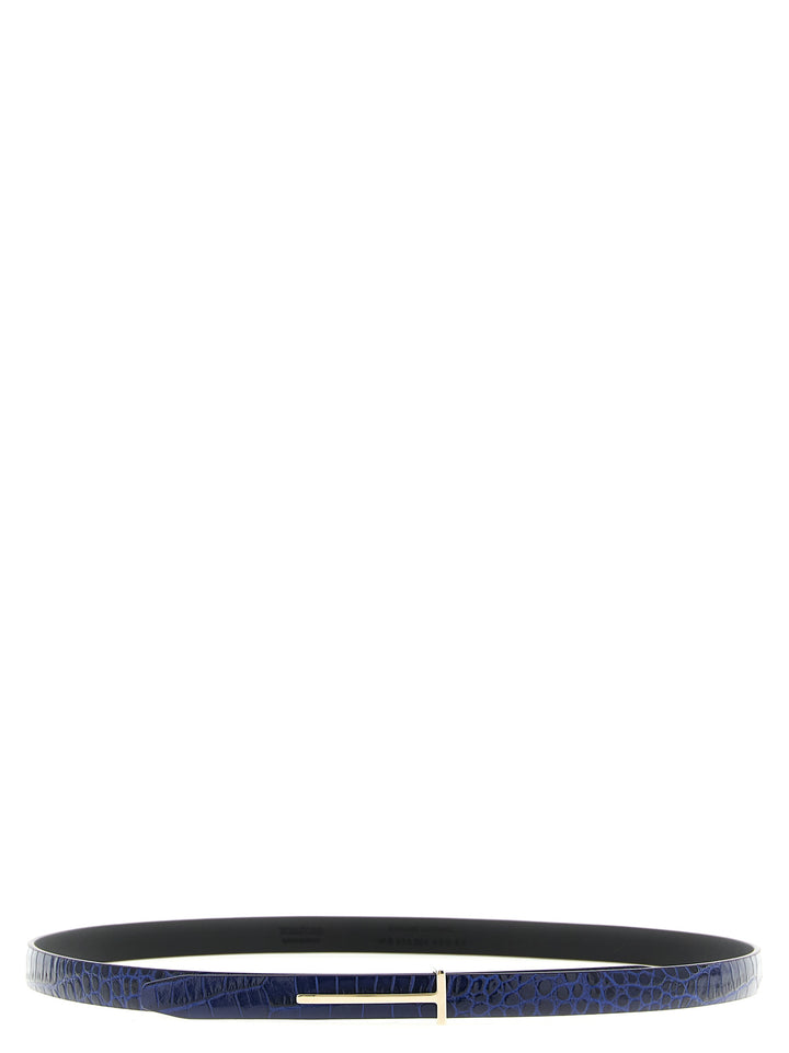 Tom Ford Crocodile Belt Belts - Blue | 76fc8f83f0a71a43e946712ab15ffabeac558ce3