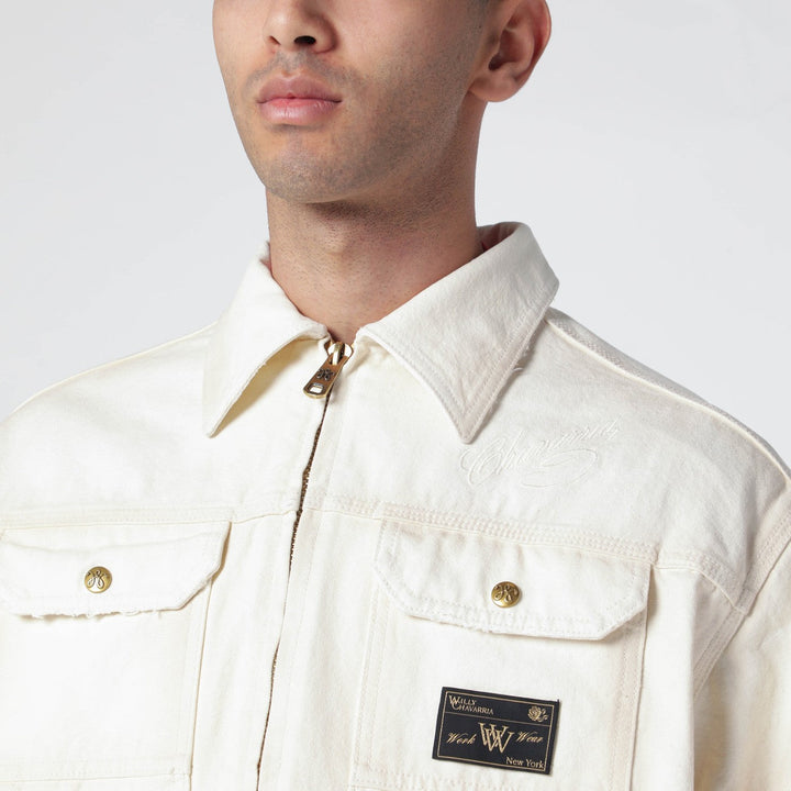 Willy Chavarria Coats & Jackets - White | 48606e0d4e4c98d5c2b9ea1fd301855052ed19bf