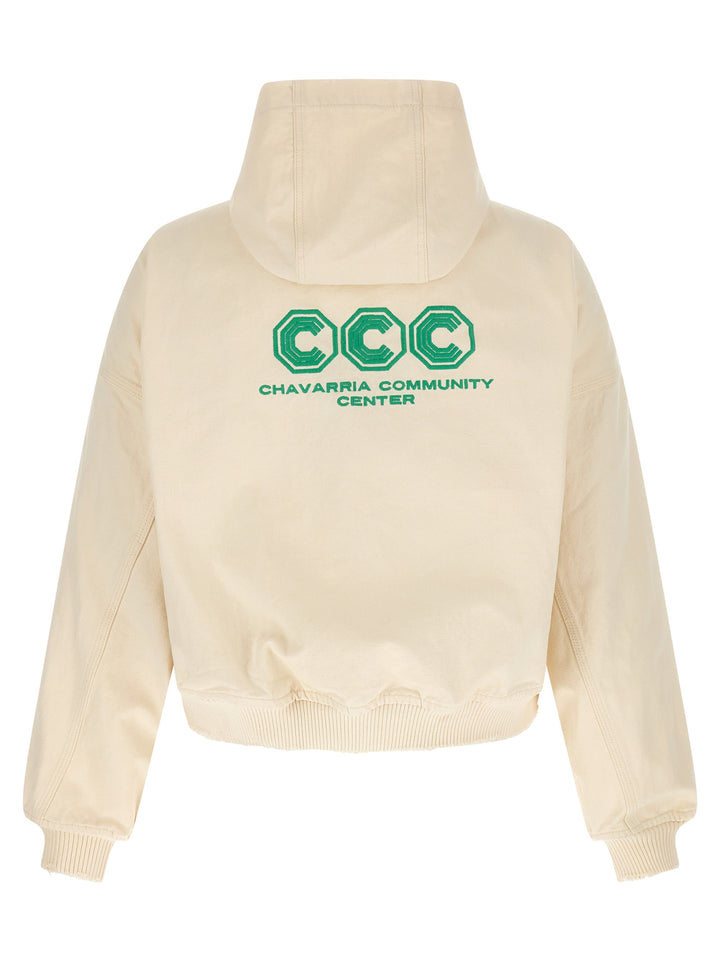 Willy Chavarria Juggernaut Workwear Sweatshirt - Yellow | 91cd22a3c8c68093aca430da9906dfa0d3bac6d5