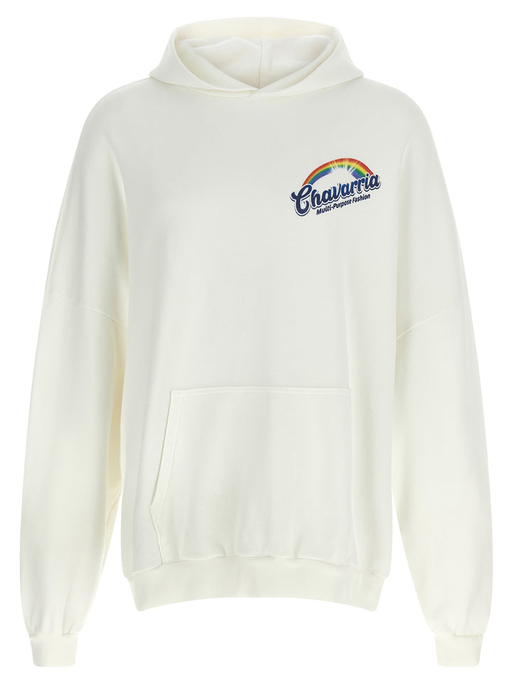 Willy Chavarria Clean & Fresh Willy Hooligan Sweatshirt - White | 6918095f6706970ad1e8ae33ed062b811cc20bbd