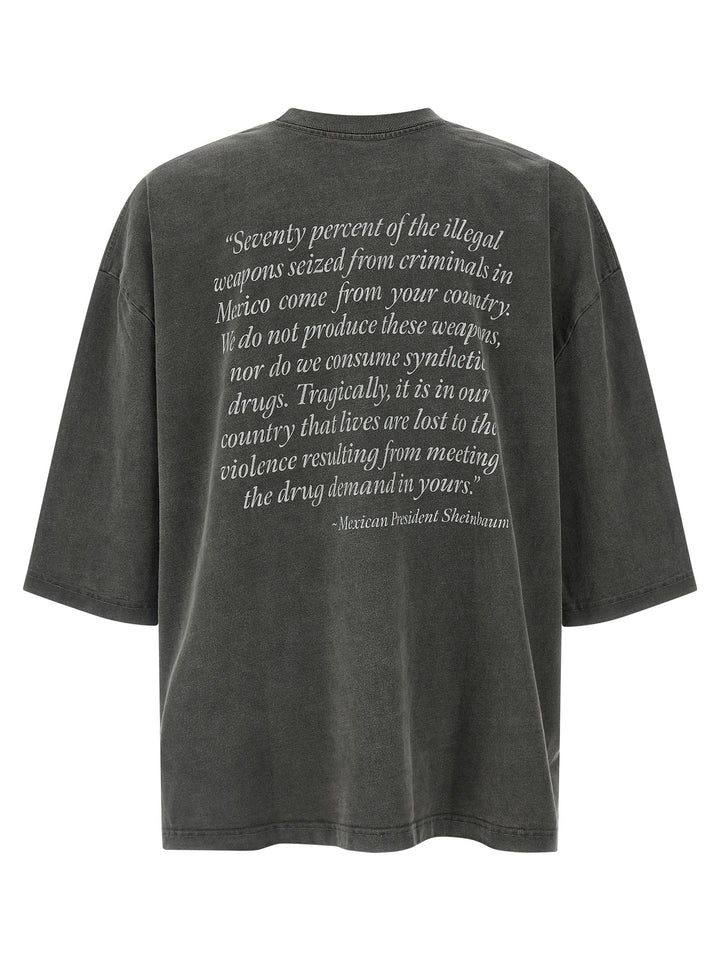 Willy Chavarria Ski America T-shirt - Gray | fcf806899e9eb42de57ec2dedb17b0c3559f8cbf