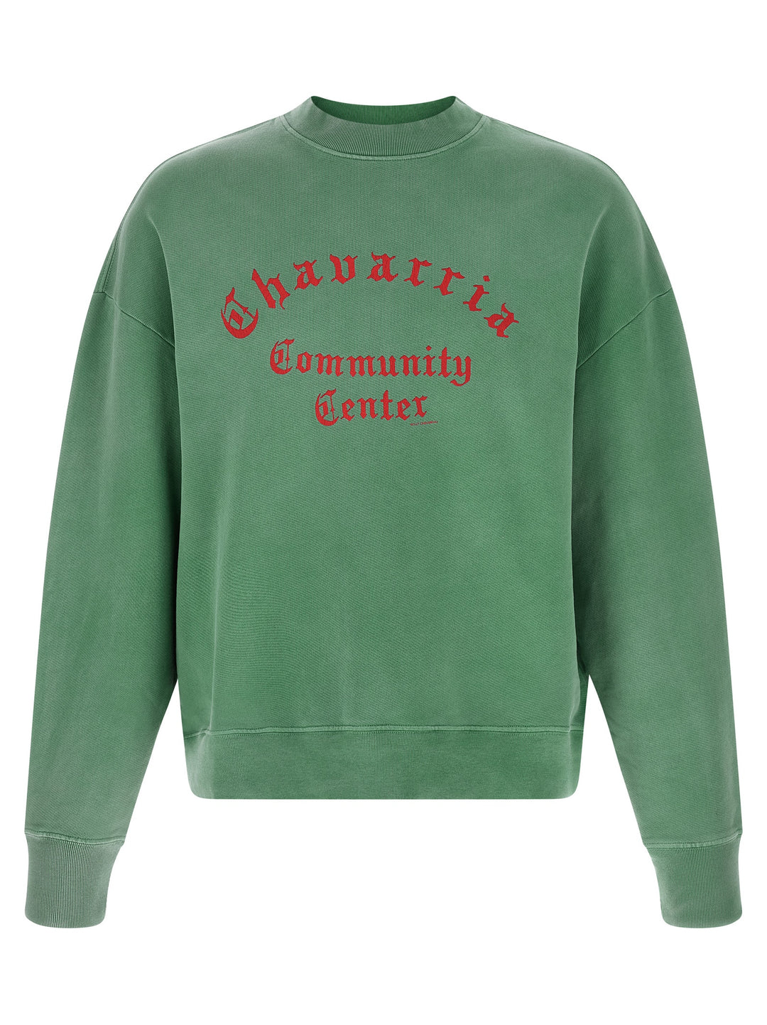 Willy Chavarria Chavarria Community Center - Hooligan Sweatshirt - Green | 22699eb982f3663194cc5d95342d362f0778dc75