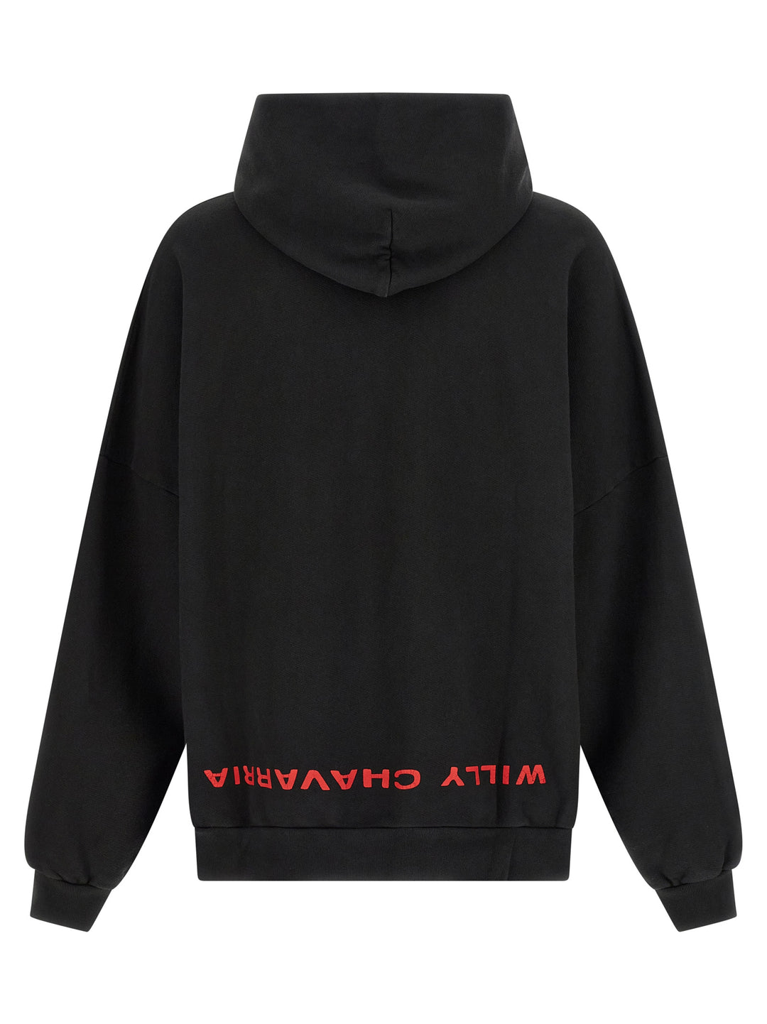 Willy Chavarria Welcome To America-Hooligan Sweatshirt - Black | e1aeb9777bb1b19a81a5de51756bdb8329c313c9