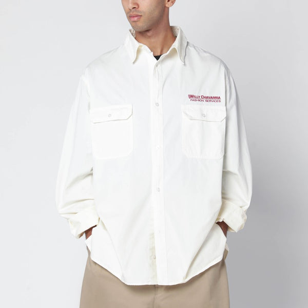 Corcoran White Cotton Shirt
