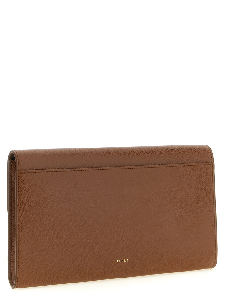 Furla Furla Iride Clutch - Brown | 8f28cbaca14413c9d6874260296b203a9230f5d1