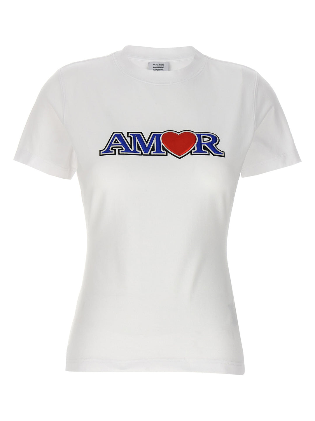 Vetements Amor T-shirt - White | 72de01248b271f93dac9f9db78436dd43fba85d8
