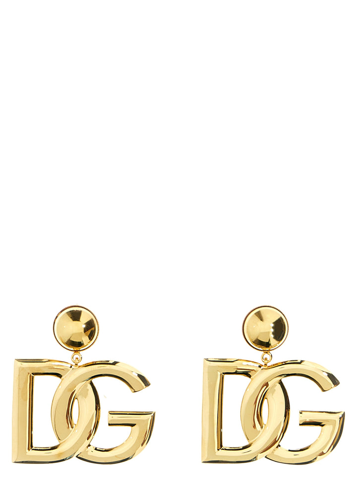 Crystal Logo Earrings Jewelry Gold