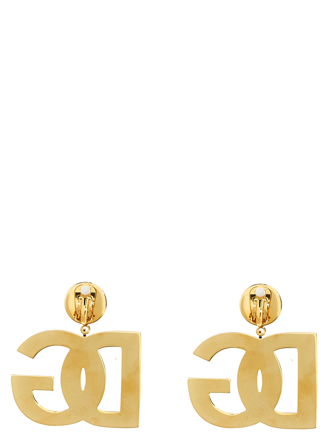 Crystal Logo Earrings Jewelry Gold