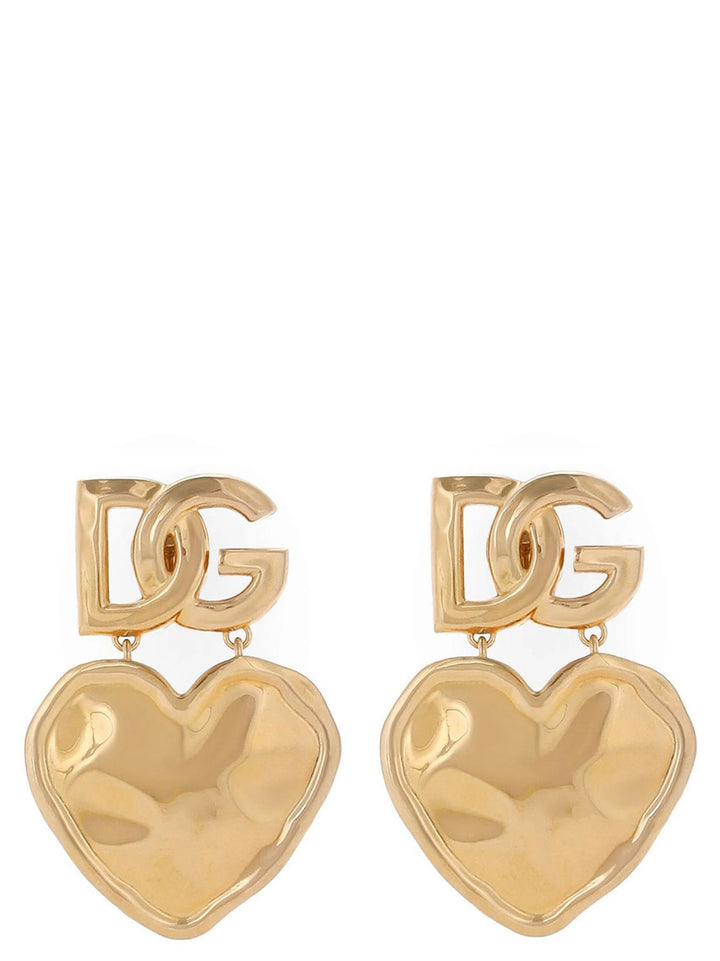 Heart Logo Earrings Jewelry Gold