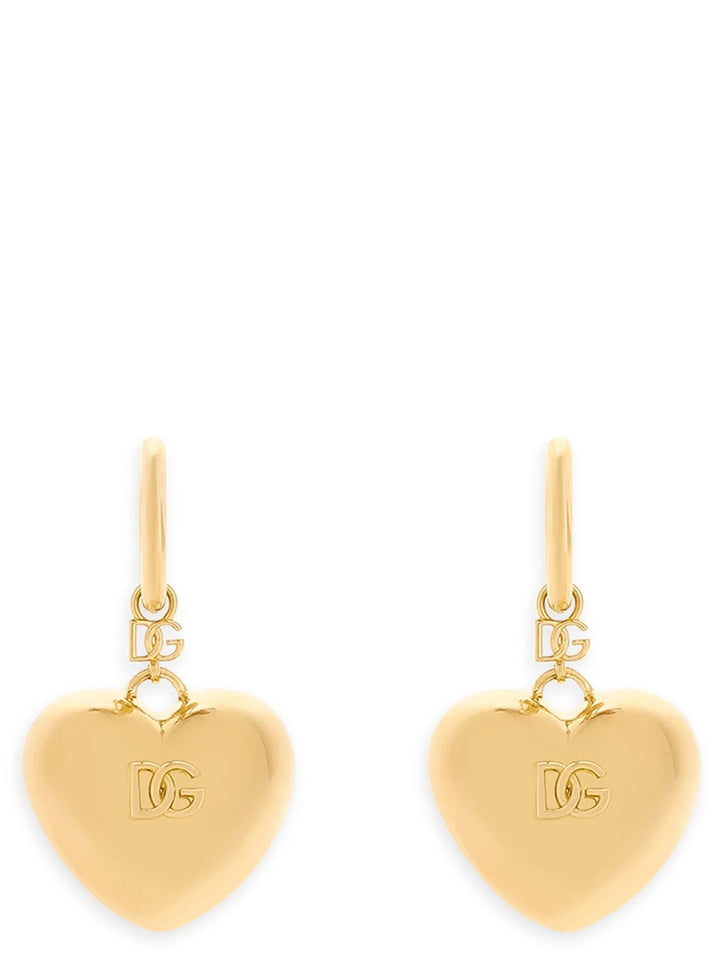 Heart Pendant Earrings Jewelry Gold