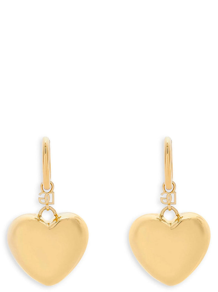 Heart Pendant Earrings Jewelry Gold