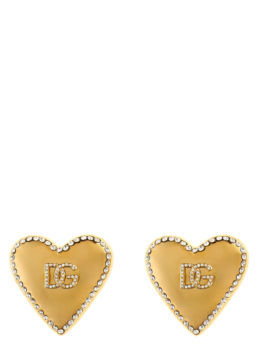 Logo Heart Earrings Jewelry Gold