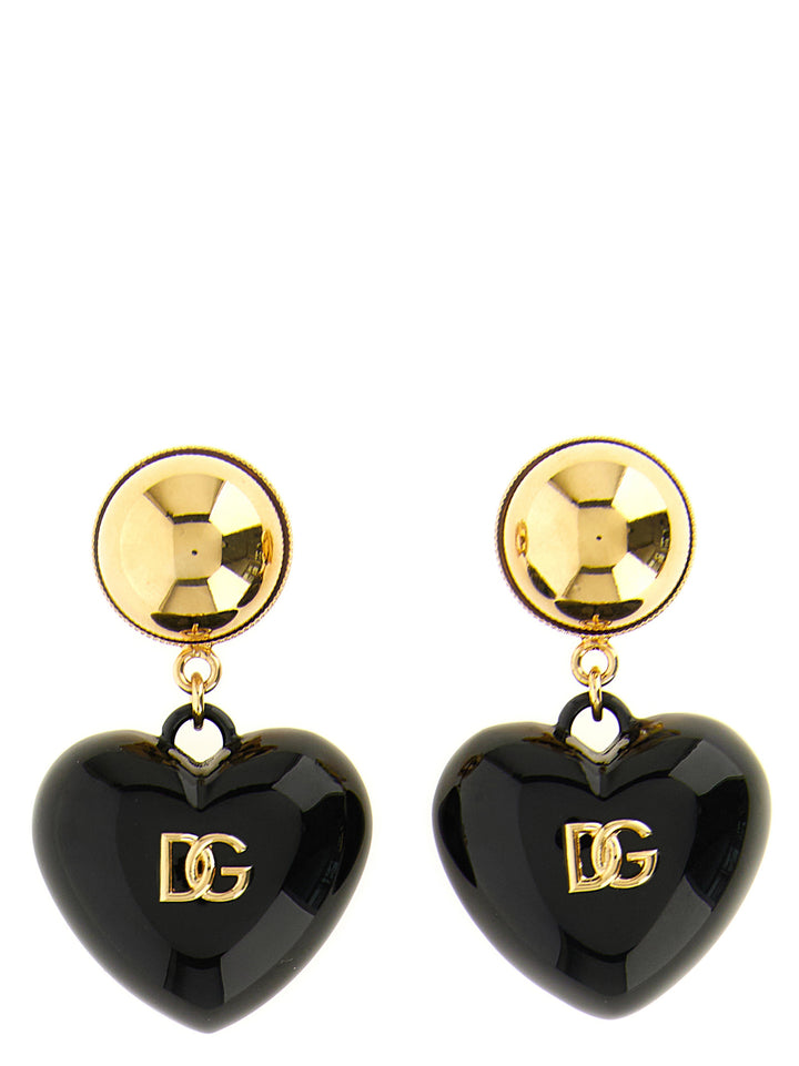 Dolce & Gabbana Dg Heart Earrings Jewelry - Black | b6c829a7a8e50da6b81b3c89576532f2beb745e6