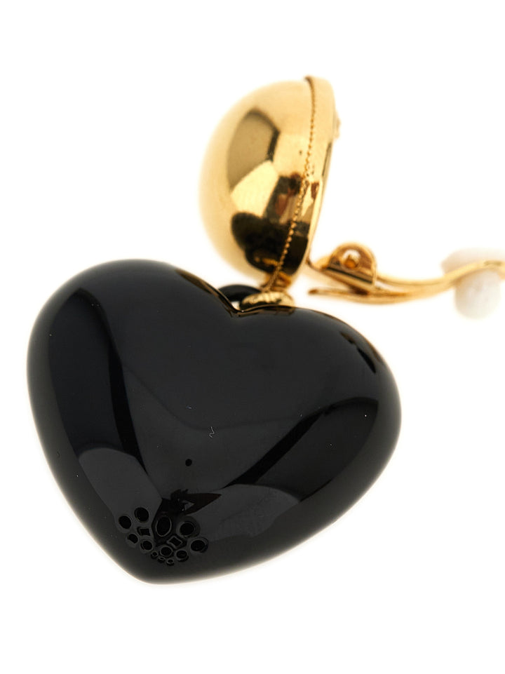 Dolce & Gabbana Dg Heart Earrings Jewelry - Black | 79d65fa9faa84efe91bf5b7146f0fa817a6a34cd