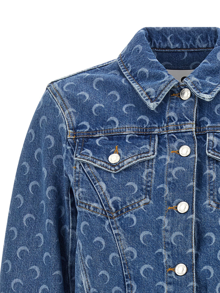 Marine Serre Moon Puffer Jackets - Light Blue | c34739518ec290d4c07dfa8f41b270c71aacd68b