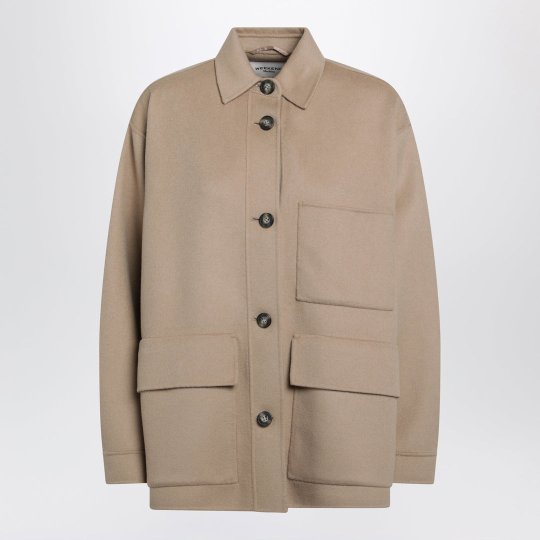 Weekend Max Mara Camel Wool Shirt Jacket