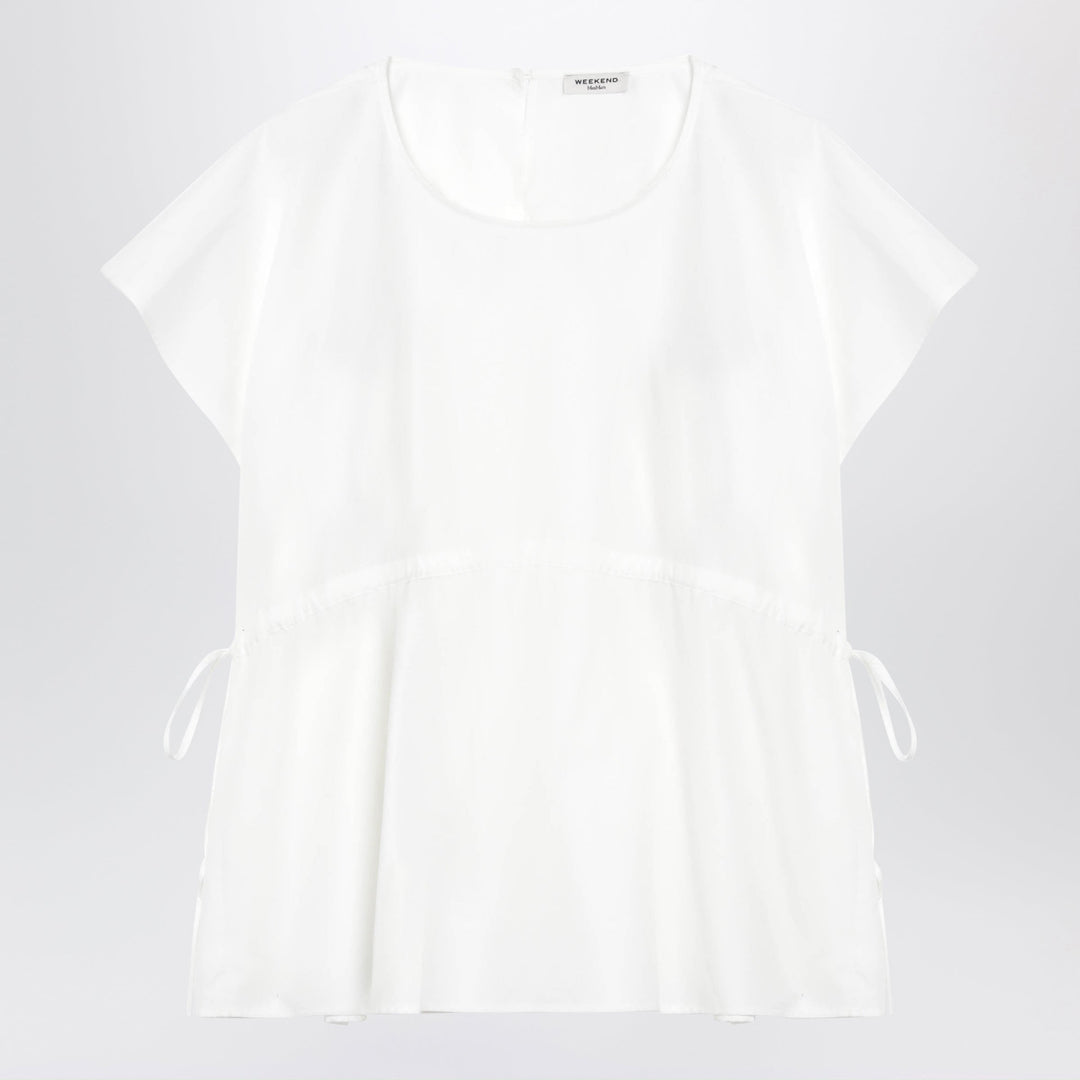 Weekend Max Mara White Cotton Poplin Blouse