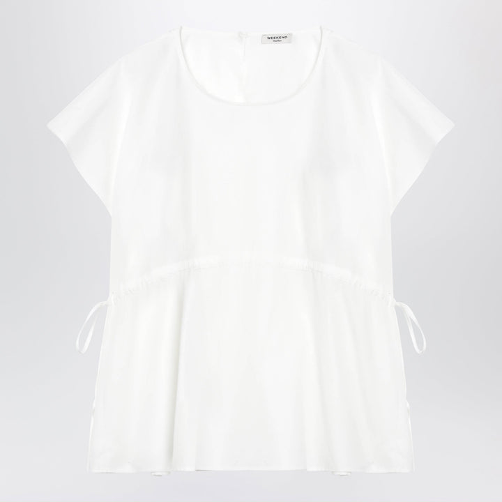 Weekend Max Mara White Cotton Poplin Blouse
