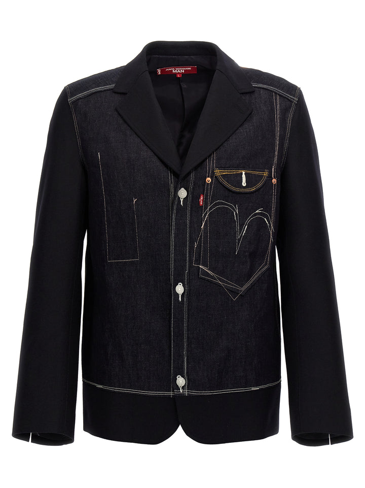 Junya Watanabe X Levi'S Single-Breasted Blazer Blue