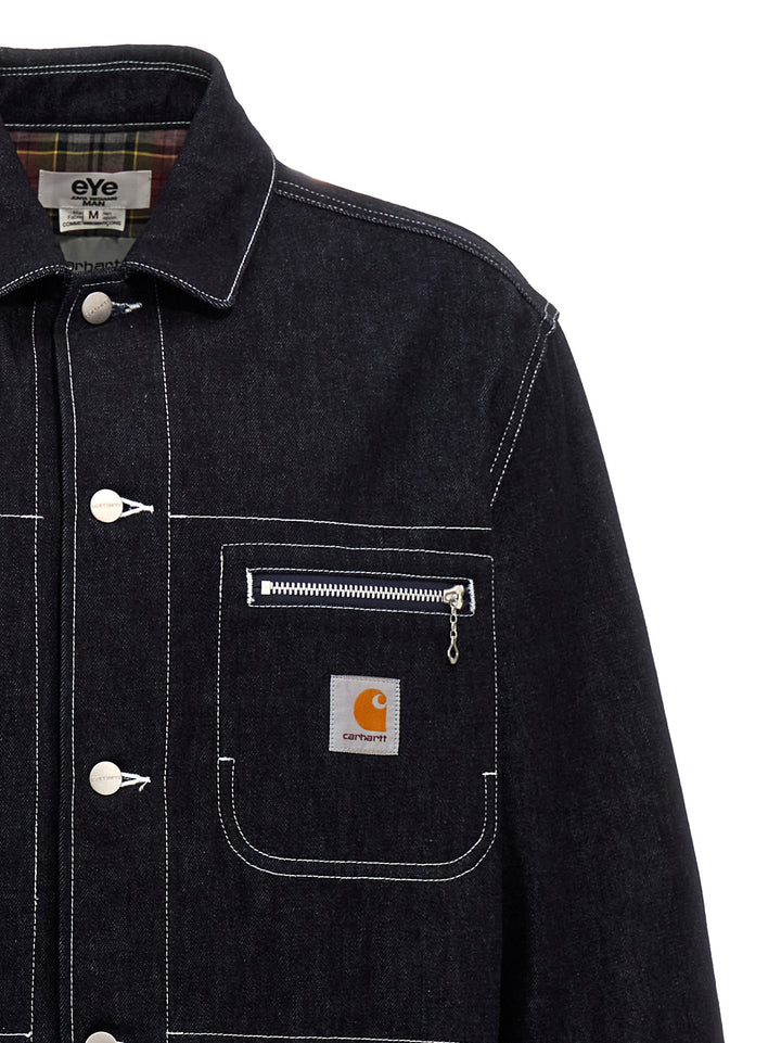 Junya Watanabe X Carhartt Wip Denim Jacket Casual Jackets, Parka Blue