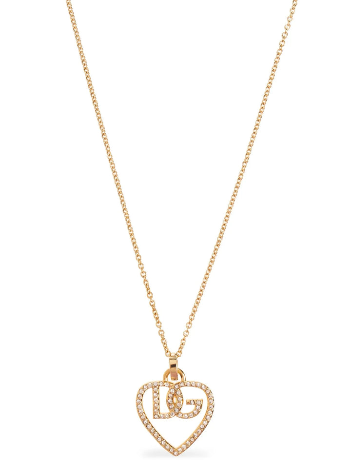 Dolce & Gabbana Strass Logo Necklace Jewelry - Gold | f01ba7f2db1385630ecf3a97ca6186a28739402b