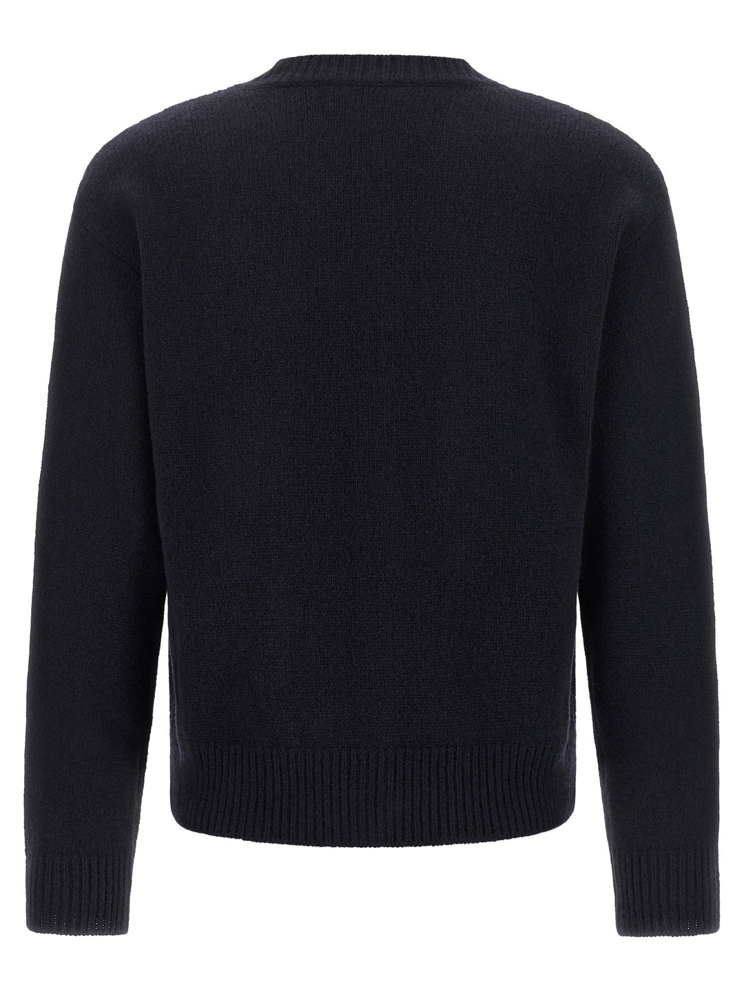 A.P.C. Lila' Wool Cardigan With Logo Intarsia Sweaters and Cardigans - Blue | 76265b44bba269c6bd83e52181f13bc893d3ed7c