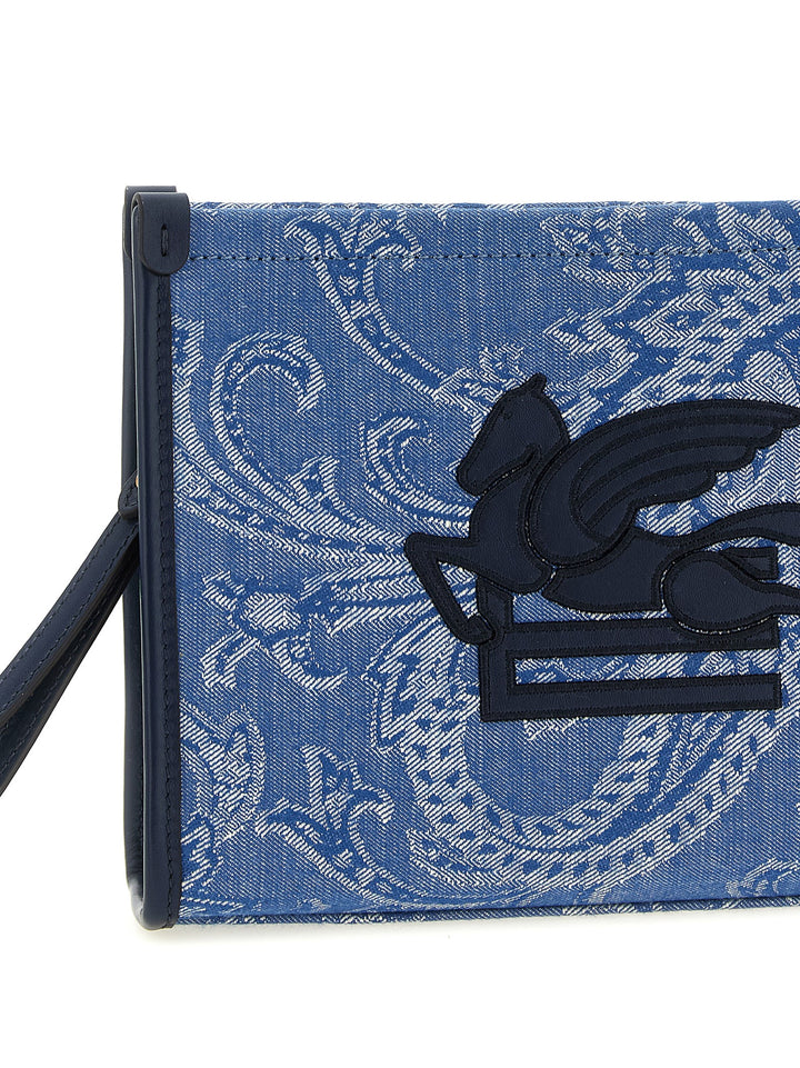 Etro Paisley Clutch - Light Blue | 1ab47d44fde31fa97a37c31afaf61c3331ddf812