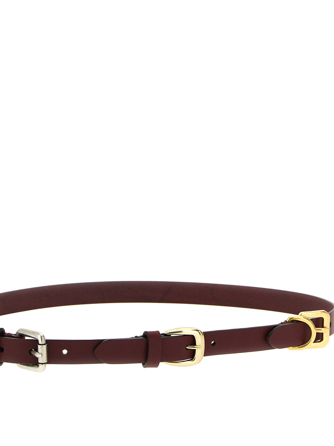 Etro Triple Buckle Belt Belts - Bordeaux | d22d999775d2884bd0af7ac069013c144275e3d0