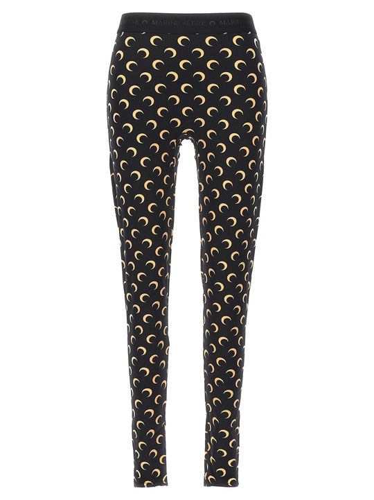 Moon Printed Leggings Black