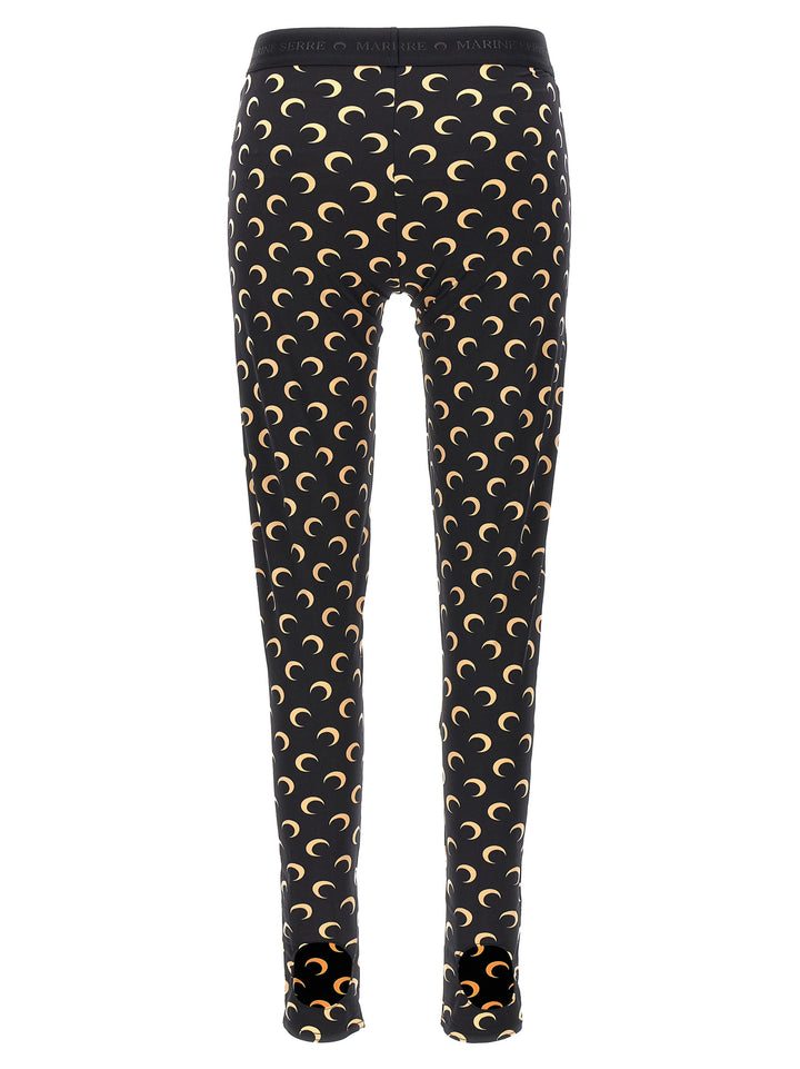 Moon Printed Leggings Black