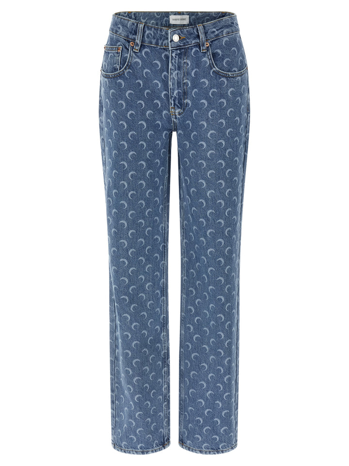 Marine Serre Moon Jeans - Light Blue | 4638ae07f1789c40592a45b181502fd10c4e282c