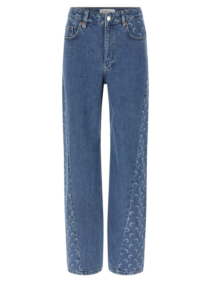 Marine Serre Moon Jeans - Light Blue | 82b68a4a505507367d77cb892a571cd8fe8fee98