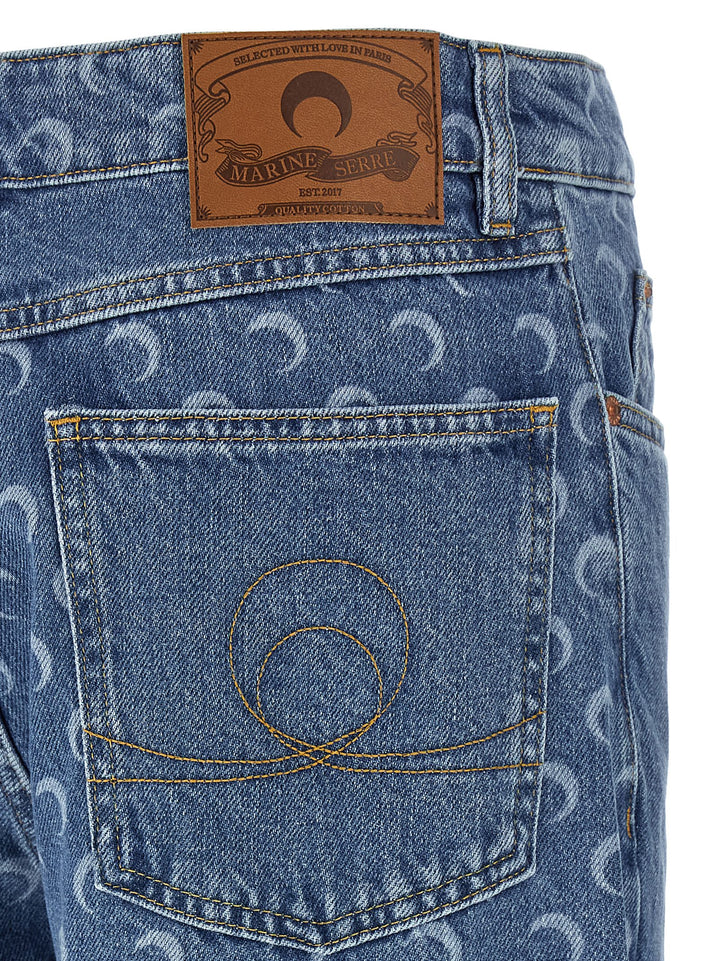 Marine Serre Moon Jeans - Light Blue | bf8af877cf24c9f242c48284529412568ccaf15e