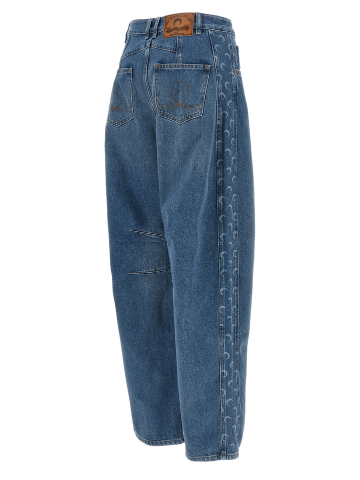 Marine Serre Moon Jeans - Blue | c430fc10d45f9773ae2950e9328ba6d81d74e27f