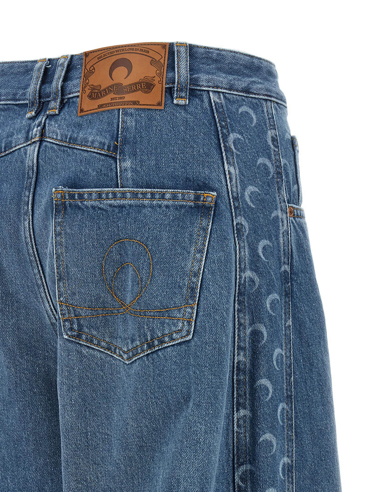 Marine Serre Moon Jeans - Blue | 072d40fc0c27808443e372d3ac043bafa835333d