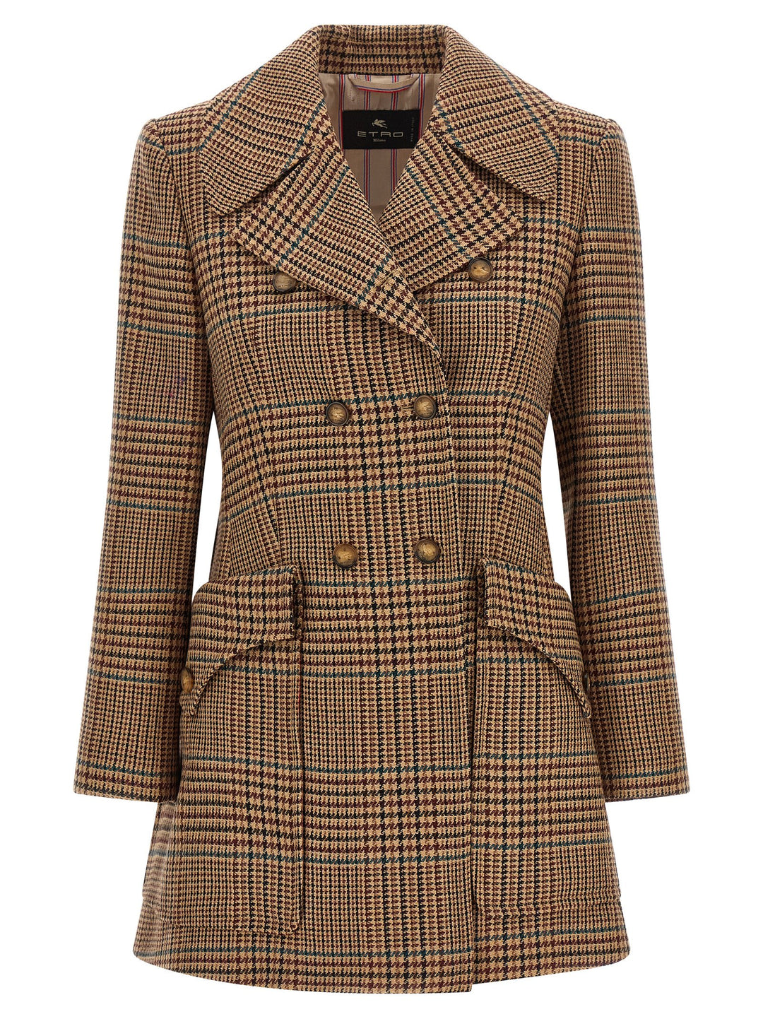 Etro Prince Of Wales Coat Coats and Trench Coats - Brown | b4cac8a5acaeb1c9f2ee5f481f84968c3040ed53