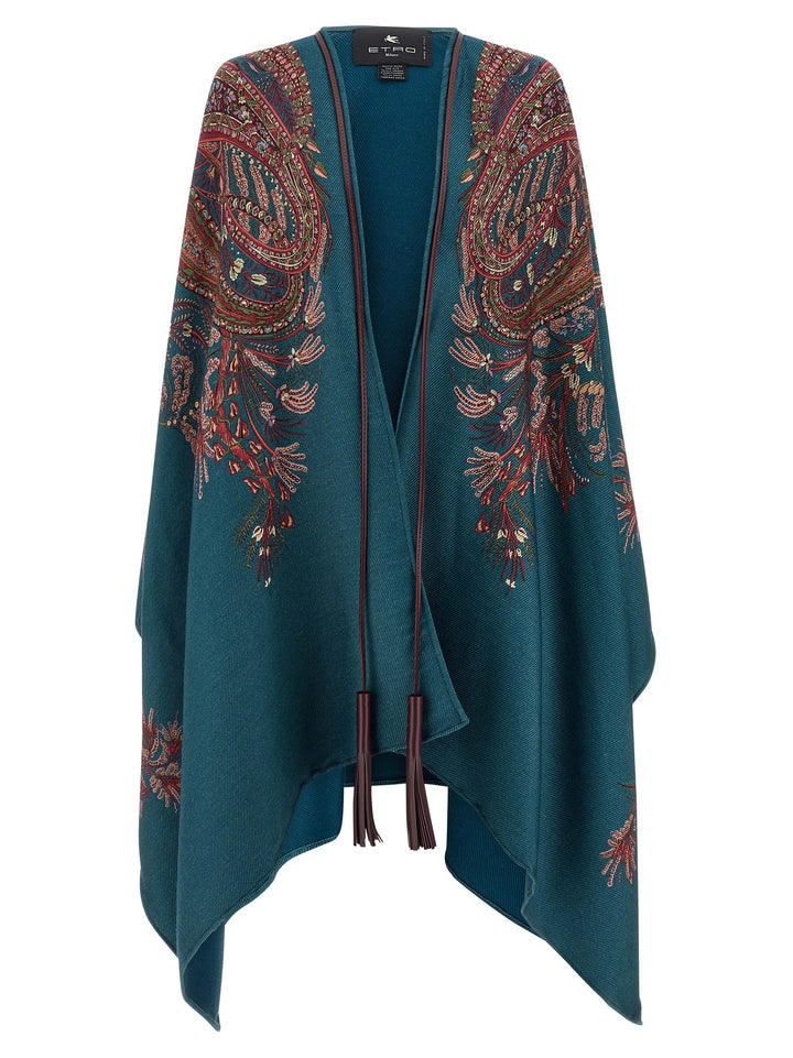 Etro Floral Paisley Cape Capes - Multicolor | f7505b77d6f3a7935ddd0861f09e015768a97ab2