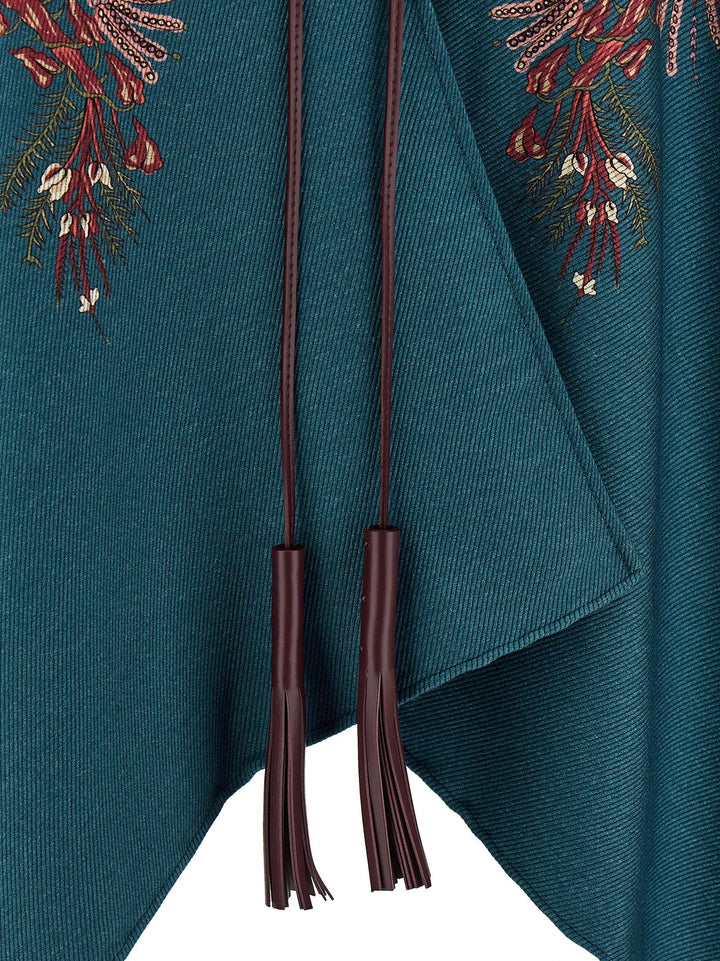 Etro Floral Paisley Cape Capes - Multicolor | 1c52cf869e8803fcb831667f990a874b58029b2f