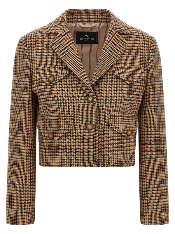 Prince Of Wales Blazer Blazers Brown